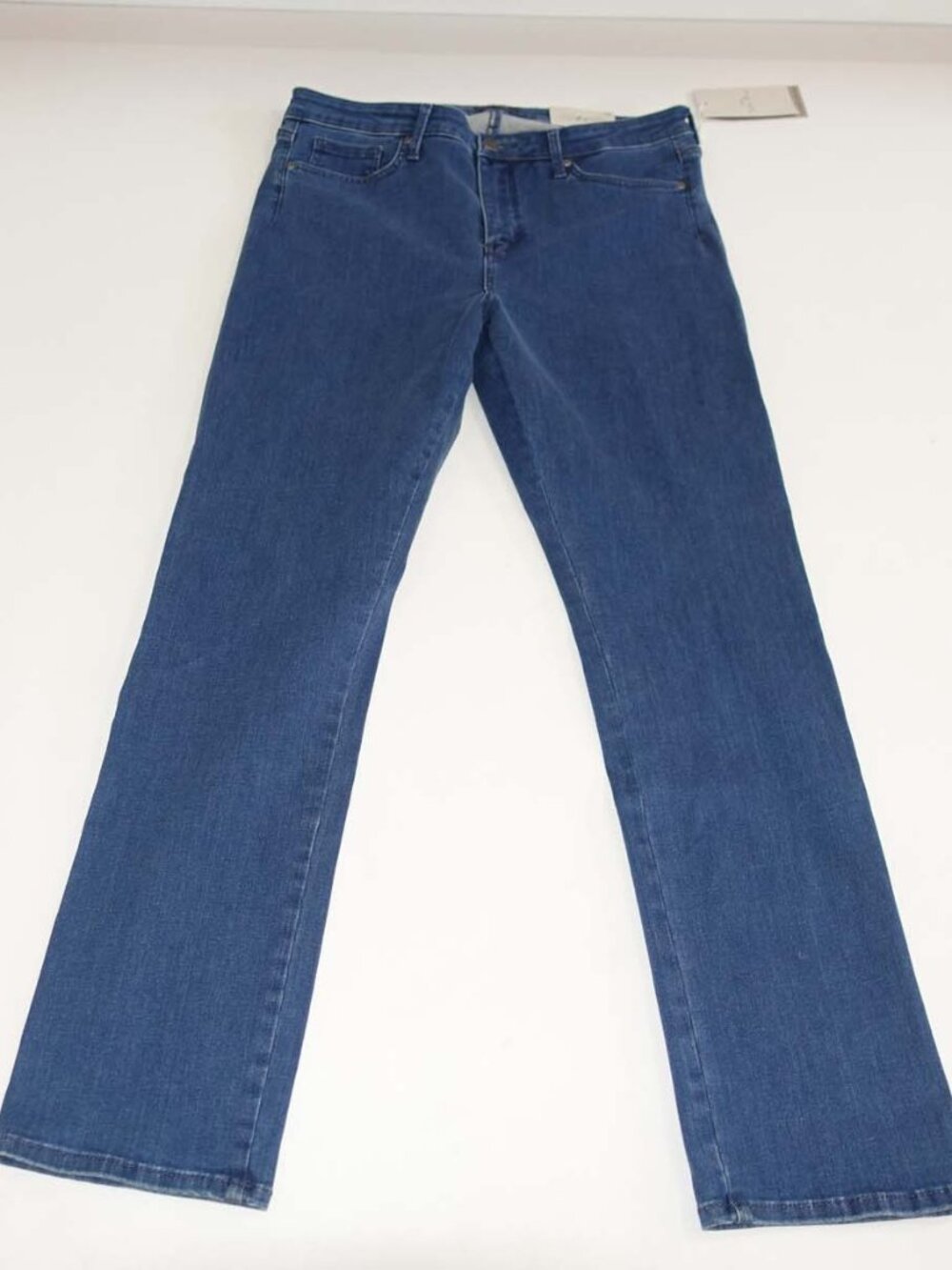 NYDJ Women's Seamless Sheri Slim Jeans Size 12 NWT Blue 30.5" Inseam Stretch